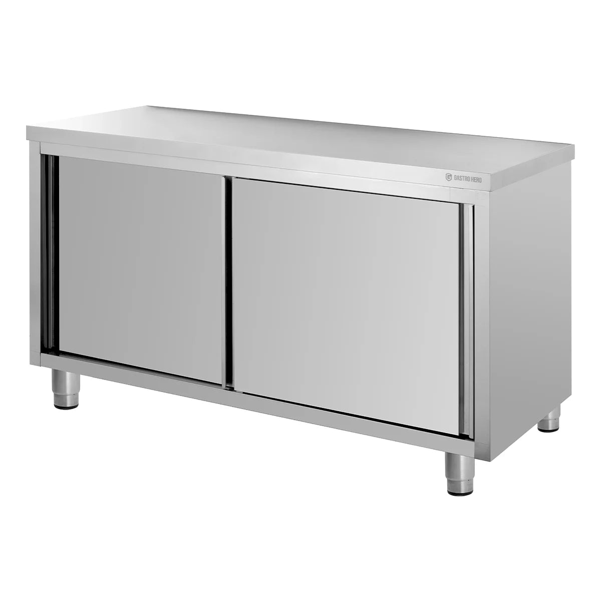 Edelstahl Arbeitsschrank ECO 12x6 ohne Aufkantung