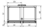 Kombischrank Kühlung/Tiefkühlung PROFI 1400 GN 2/1 Superior