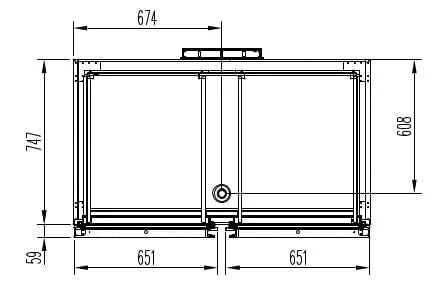 Kombischrank Kühlung/Tiefkühlung PROFI 1400 GN 2/1 Superior