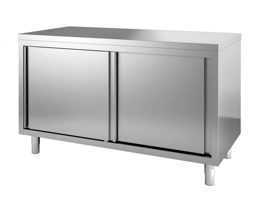 Edelstahl Durchreicheschrank ECO 14x6 mit Schiebetüren