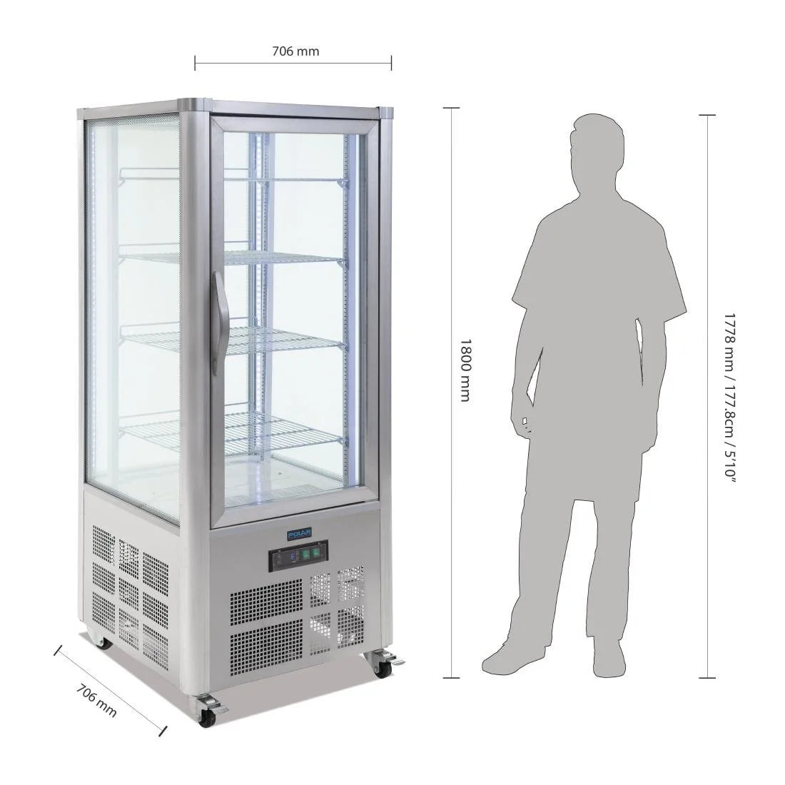 Kuchenvitrine Polar 400