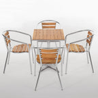 Bolero Bistrotisch 600x600 mm Eschenholz, 1 Bein