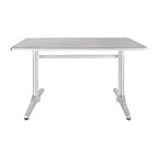 Bolero Edelstahltisch reckteckig 1200 x 600 mm
