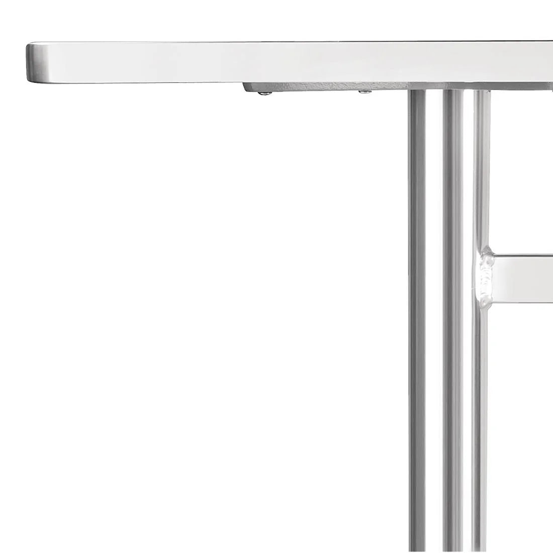 Bolero Edelstahltisch reckteckig 1200 x 600 mm