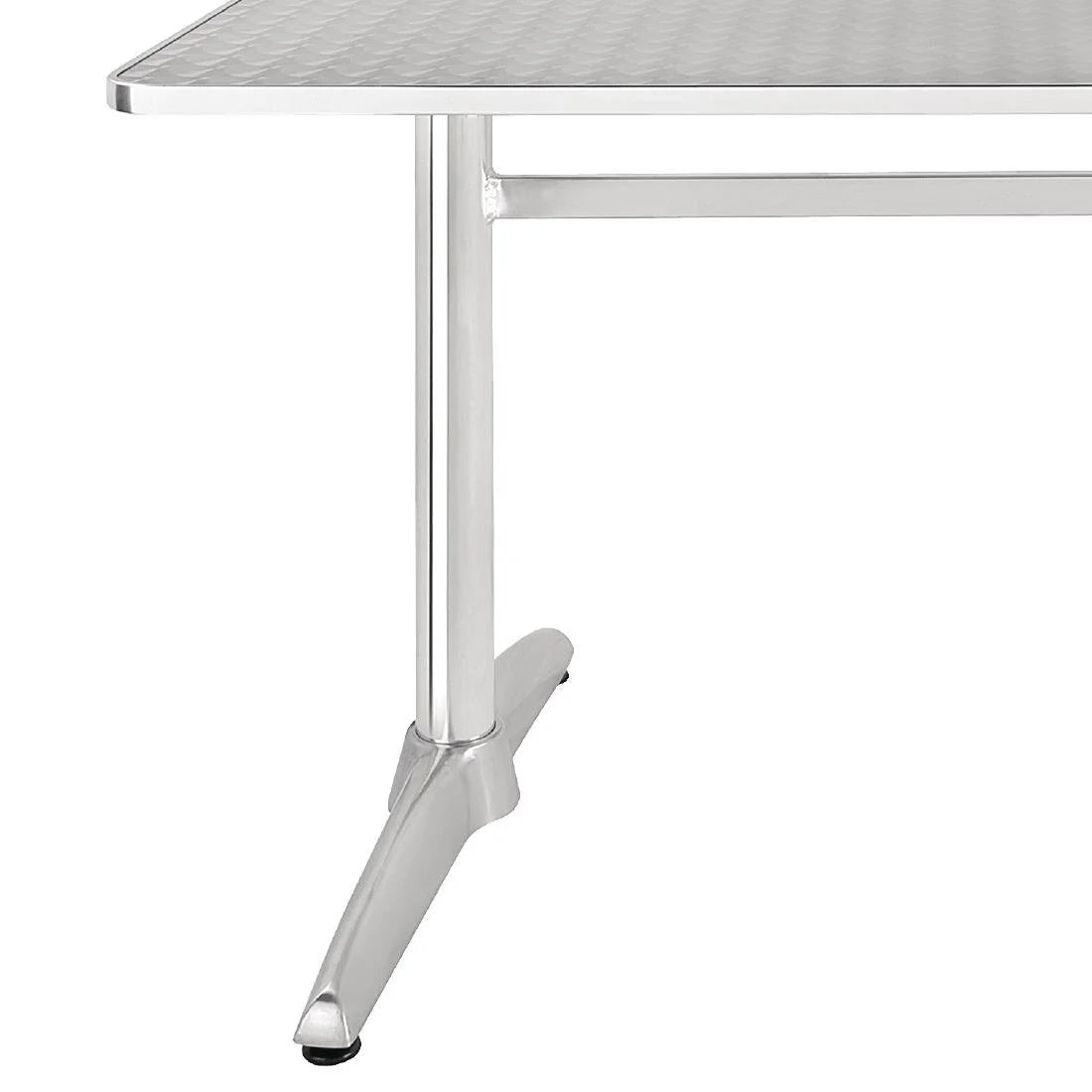 Bolero Edelstahltisch reckteckig 1200 x 600 mm