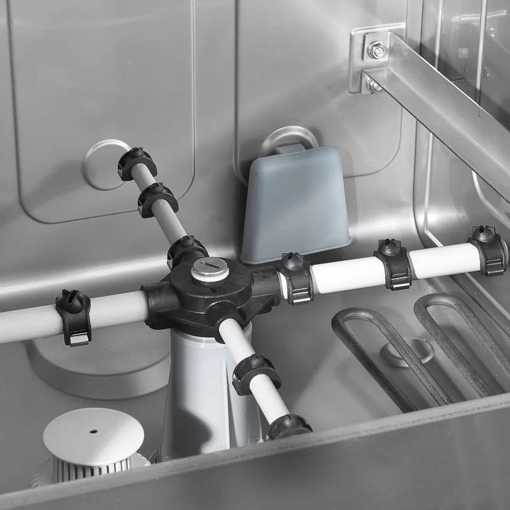 Gläserspülmaschine ECO 35x35 cm Korbmaß, mit Klarspüldosierer, Made in Europe, 230 Volt