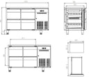 Kühltisch ECO 0/4 - GN 1/1