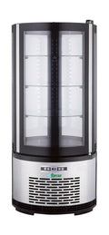 FORCAR Kuchenvitrine ARC100B 100 Liter, LED-Beleuchtung