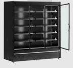 Tefcold Supermarkt Wandkühlregal Multideck MDCA1875HB-2 schwarz, 1955 mm