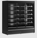 Tefcold Supermarkt Wandkühlregal Multideck MDCA1875HB-2 schwarz, 1955 mm