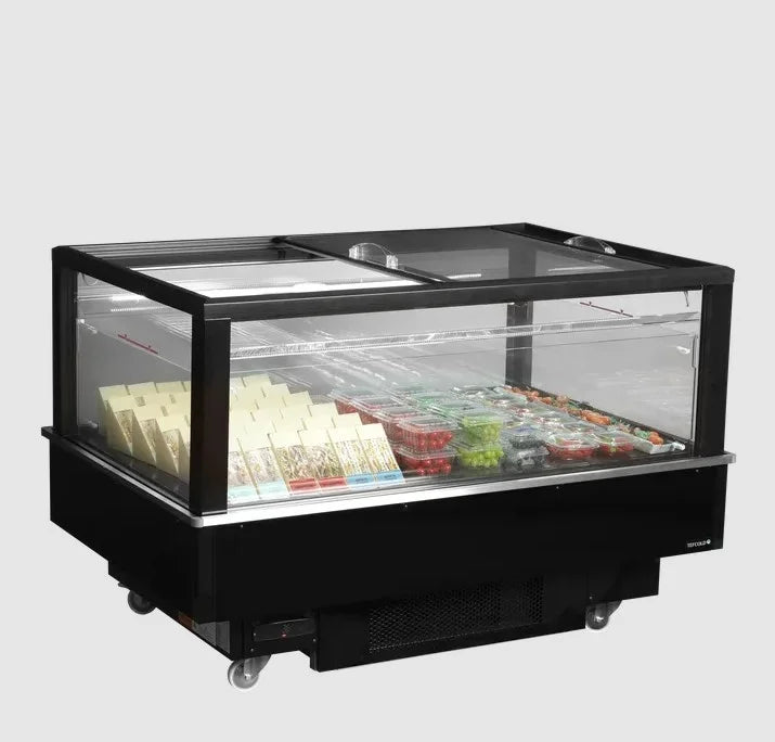 Tefcold Impuls Kühlinsel / Tiefkühlinsel EIB-D1015-B1 1512 mm, LED, schwarz