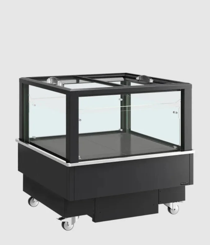 Tefcold Impuls Kühlinsel / Tiefkühlinsel EIB-D1010-B1 1012 mm, LED, schwarz