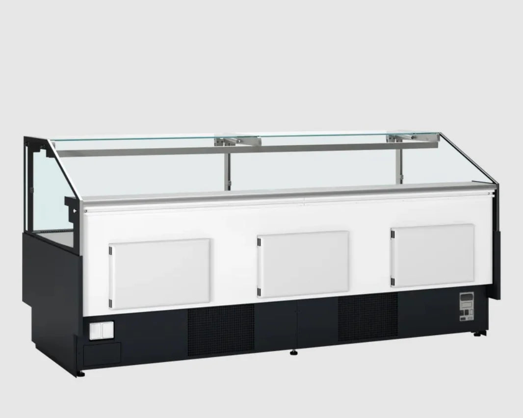 Tefcold Bedien-Kühltheke SOCA25090B 2548 mm, LED, schwarz