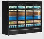 Tefcold Supermarkt Wandkühlregal Multideck MDCA2500HB schwarz, 2580 mm