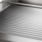 Spültisch Basic 12x6 mit 1 Becken rechts, Aufkantung und Grundboden