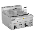 Gas-Fritteuse Serie 600 - 60/60 - 8+8 Liter - Tischgerät - 14,8 kW