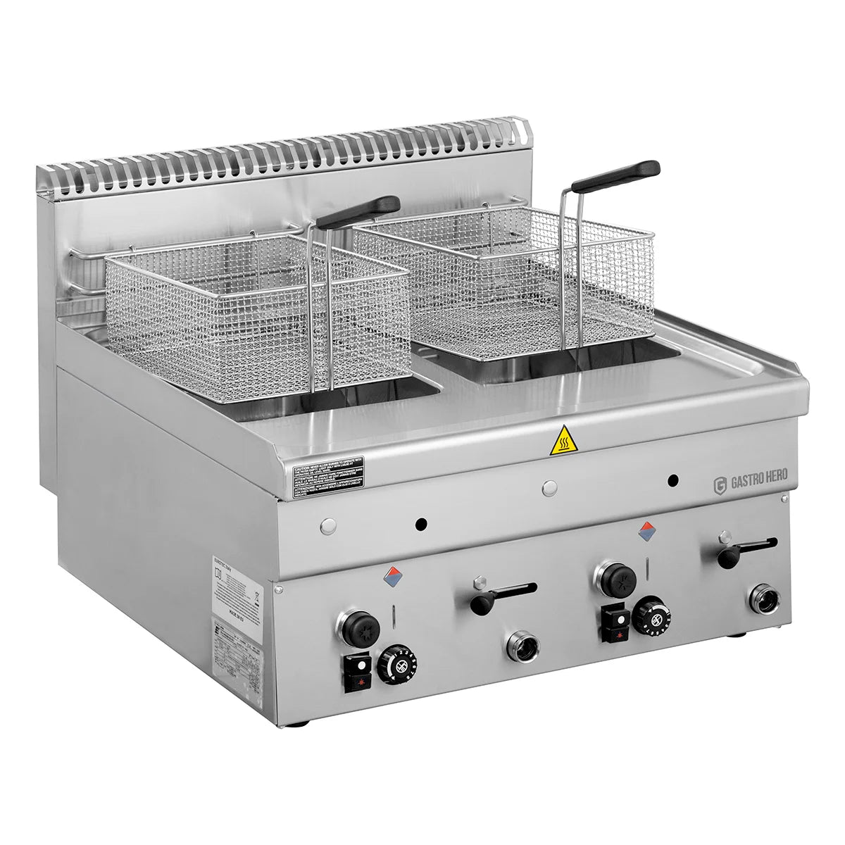 Gas-Fritteuse Serie 600 - 60/60 - 8+8 Liter - Tischgerät - 14,8 kW