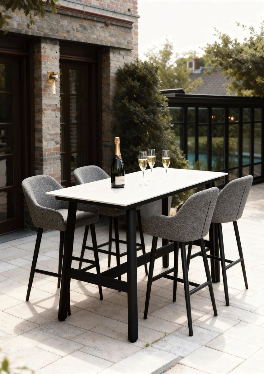 barths Belfort Bartisch 160 x 80 cm - Anthrazit