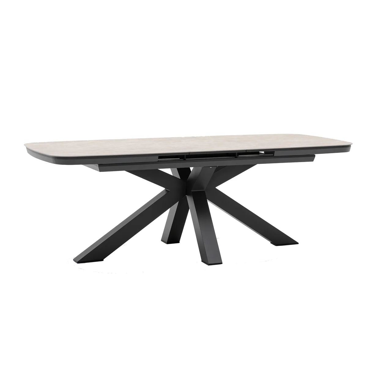 barths Torino ausziehbarer Dining-Tisch 180/220 x 100 cm - Anthrazit
