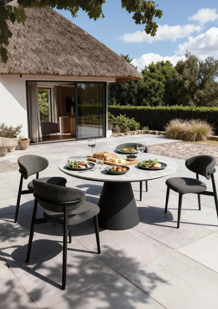 barths Cuba runder Dining-Tisch Ø 140 cm - Anthrazit
