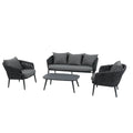 barths Torino Lounge-Set 3-teilig - Anthrazit