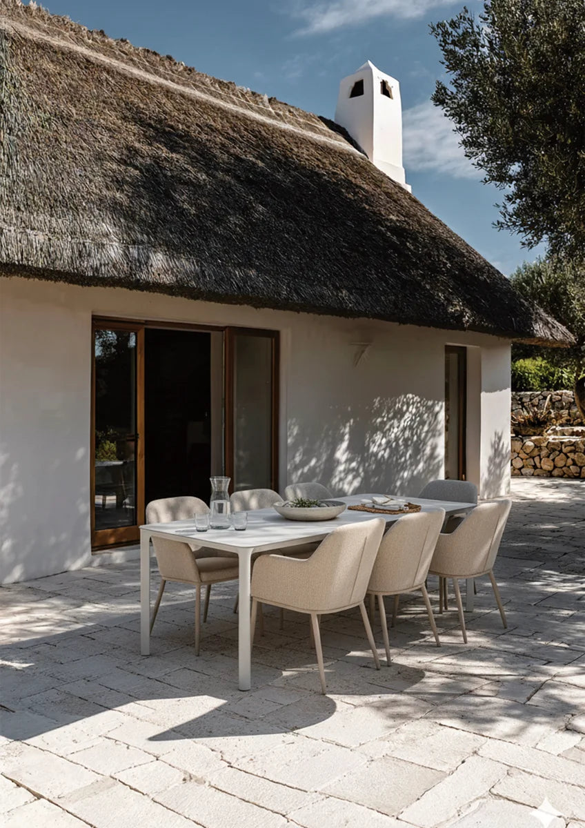 barths Belfort rechteckiger Dining-Tisch 140 x 90 cm - Sand