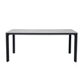 barths Belfort rechteckiger Dining-Tisch 210 x 90 cm - Anthrazit