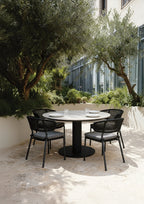 barths Porto runder Dining-Tisch Ø 130 cm - Anthrazit