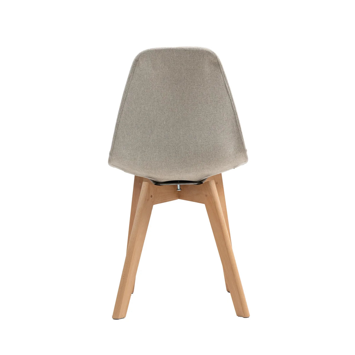 FEROS Keeve Stapelstuhl gepolstert - Holz / Beige