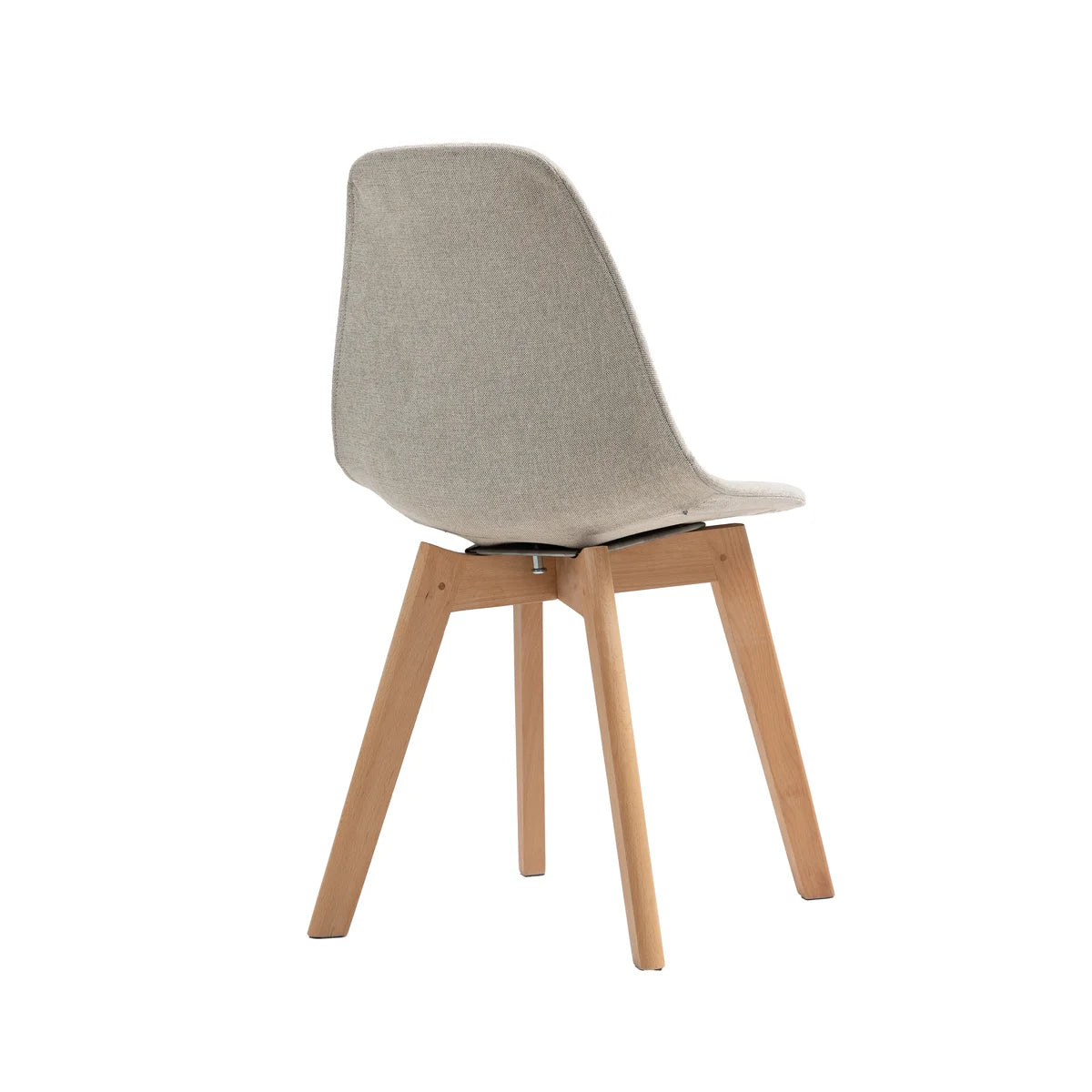 FEROS Keeve Stapelstuhl gepolstert - Holz / Beige