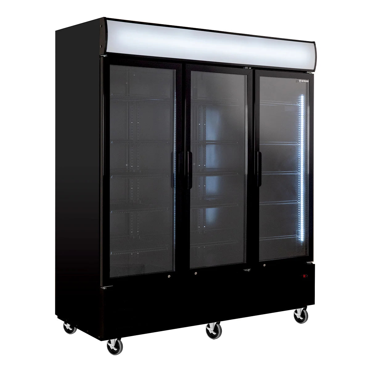 Getränkekühlschrank ECO 1500 mit Klapptüren und Leuchtaufsatz