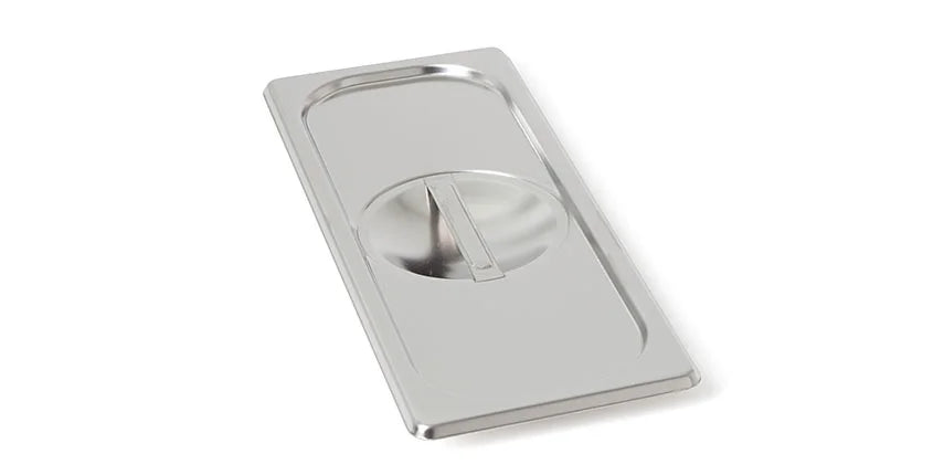 Rieber Edelstahl GN-Deckel GN 2/8 Standard mit Griffmulde, Mod. 281