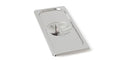 Rieber Edelstahl GN-Deckel GN 2/8 Standard mit Griffmulde, Mod. 281