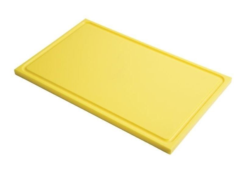 Gastro M Schneidebretter-Set GN 1/1 mit Saftrille, 6 Stk HACCP versch. Farben