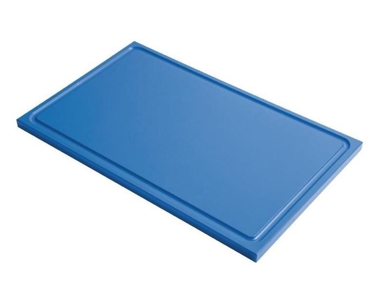 Gastro M Schneidebretter-Set GN 1/1 mit Saftrille, 6 Stk HACCP versch. Farben