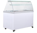 Eiskühltheke ECO 200, 800 mm Breite inkl. Eisbehälter & Drahtkörbe, auf Rollen