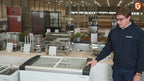 Tiefkühltruhe ECO 350 mit Glasschiebedeckel, 4 Rollen
