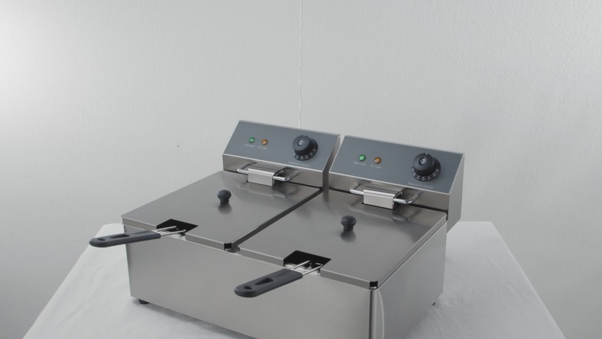 Elektro-Doppel-Fritteuse ECO 6+6 Liter