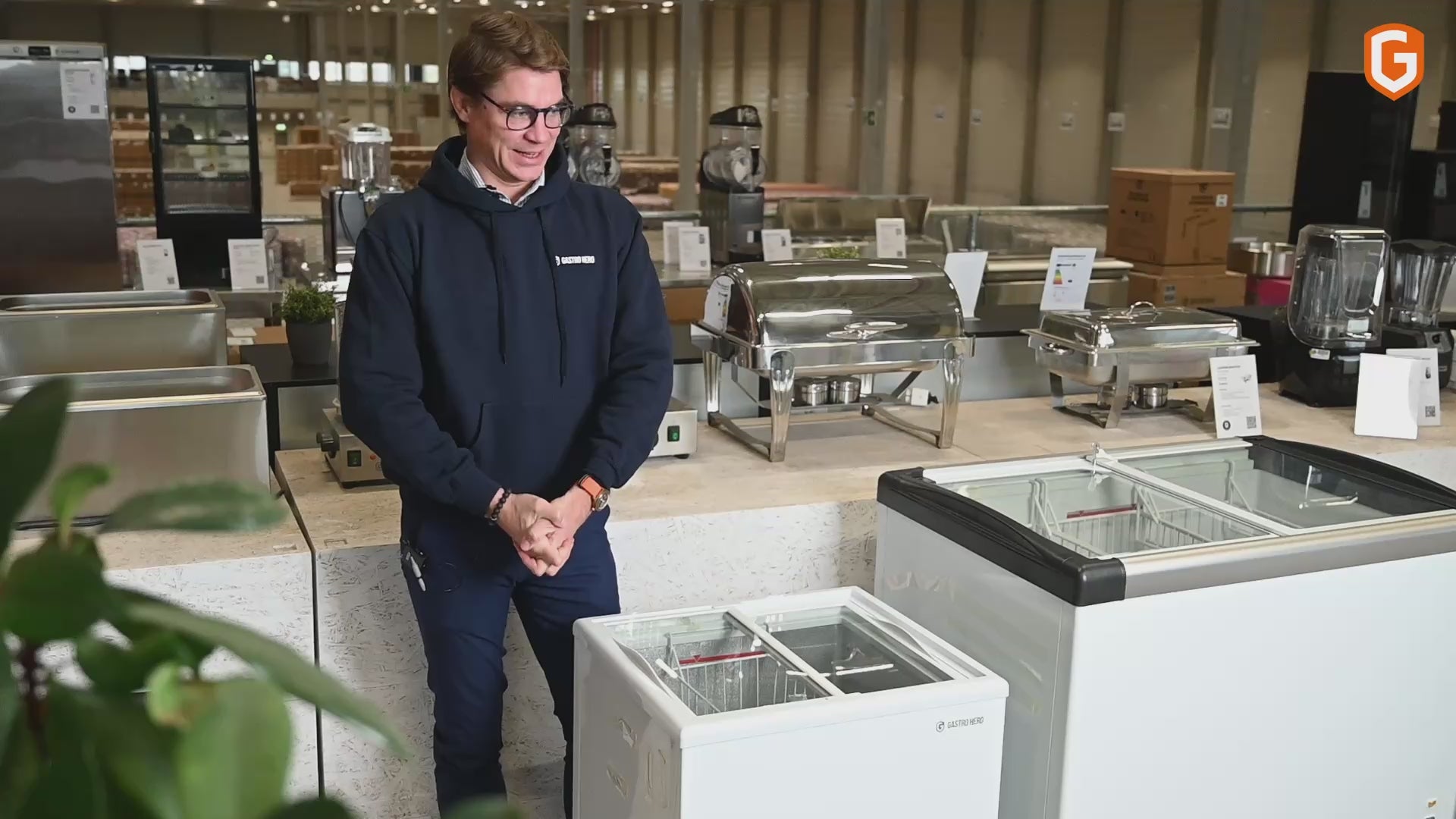 Tiefkühltruhe ECO 100 mit Glasschiebedeckel