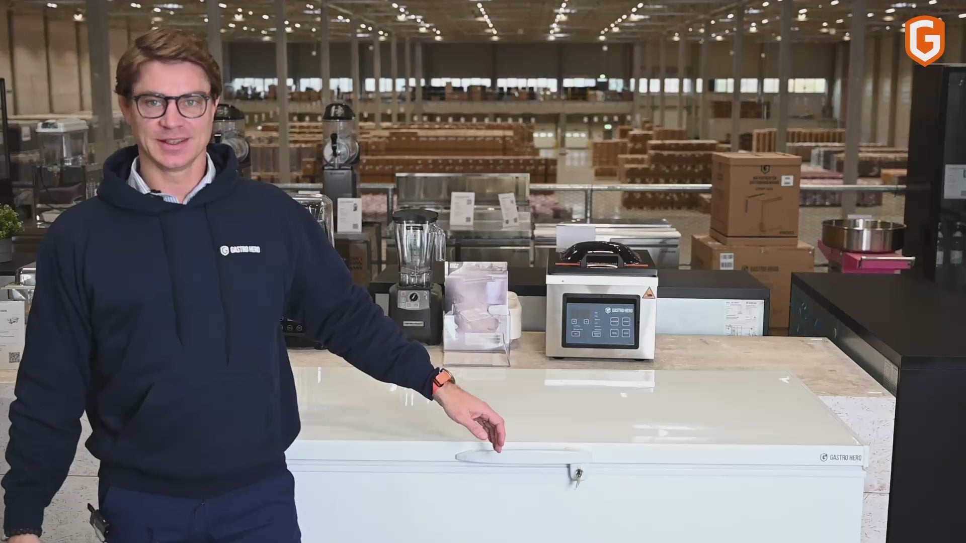 Tiefkühltruhe ECO 550 mit Klappdeckel und 4 Rollen