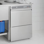 Geschirrspülmaschine ECO 50x50 cm Korbmaß, mit Reiniger- & Klarspüldosierer, mit Ablaufpumpe & Enthärter, Made in Europe, 400 Volt