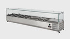 Kühlaufsatz ECO 9 x GN 1/4 mit Glasaufsatz 1800 mm