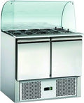 Saladette ECO 900 mit 2 Türen und Glasaufsatz